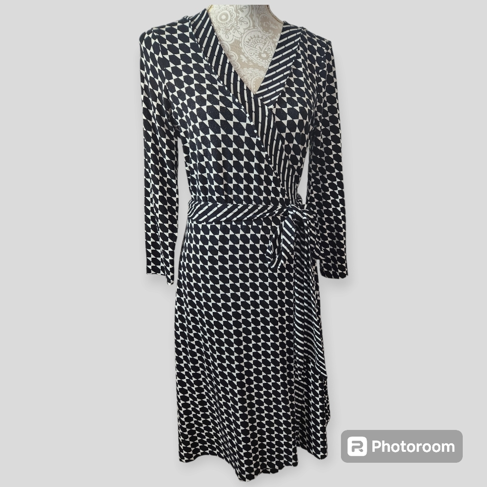 Banana Republic Gemma Printed Wrap Dress Size Medium